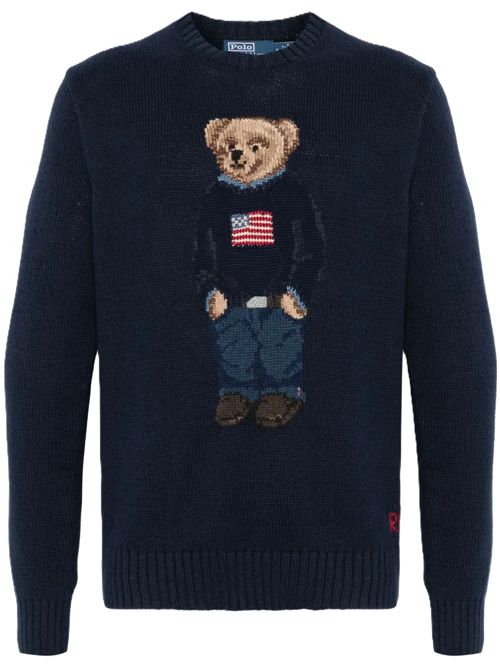 Polo Ralph Lauren Maglione Flag Bear Polo Ralph Lauren | 710946137001BEAR NAVY
